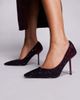 AZALEA WANG Azalea Wang Kaisseye studded pumps in burgundy-Red - 1
