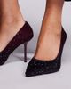 AZALEA WANG Azalea Wang Kaisseye studded pumps in burgundy-Red - 4
