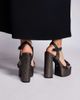 AZALEA WANG Azalea Wang Kamilla chunky embellished platform heels in black - 2