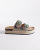 AZALEA WANG Azalea Wang Kaylum beaded flat sandals in beige-Neutral - 1