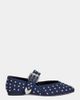 Azalea Wang Azalea Wang Kennith Studded Ballet Flat in Denim, Women's at Urban Outfitters - 1