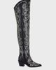 Azalea Wang Azalea Wang Kess Over The Knee Western Boot in Black, Women's at Urban Outfitters - 2