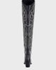 Azalea Wang Azalea Wang Kess Over The Knee Western Boot in Black, Women's at Urban Outfitters - 4