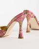 AZALEA WANG Azalea Wang Lenore heeled mule sandals in gold and pink - 3