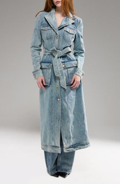 AZALEA WANG AZALEA WANG Lucienne Denim Trench Coat 