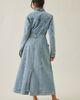 Azalea Wang Azalea Wang Lucienne Longline Denim Trench Coat Jacket in Light Blue, Women's at Urban Outfitters - 3