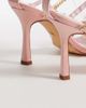 AZALEA WANG Azalea Wang Margareta embellished heeled sandals with butterfly embellishment in baby pink - 4