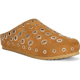 AZALEA WANG AZALEA WANG Marsha Grommet Faux Leather Flat Mule