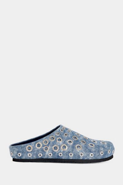 Azalea Wang Azalea Wang Marsha Grommet Mule in Denim, Women's at Urban Outfitters
