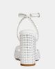 Azalea Wang Azalea Wang Matteus Studded Wedge Sandal in White, Women's at Urban Outfitters - 3