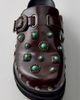 Azalea Wang Azalea Wang Mavis Embellished Flatform Clogs in Chocolate, Women's at Urban Outfitters - 1