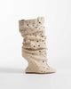 AZALEA WANG Azalea Wang Naomani embellished sandal boots in beige-Neutral - 1
