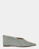 Azalea Wang Azalea Wang Neiza Studded Wedge Pump in Denim, Women's at Urban Outfitters - 1