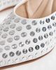 AZALEA WANG Azalea Wang Neiza wedge mules with studs in white - 3