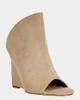 Azalea Wang Azalea Wang Novis Wedge Peep-Toe Bootie in Beige, Women's at Urban Outfitters - 2