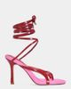 Azalea Wang Azalea Wang Otrisse Wrap-Around Stiletto Heel in Red, Women's at Urban Outfitters - 1