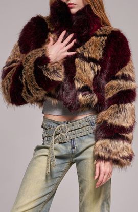 AZALEA WANG AZALEA WANG Padme Faux Fur Jacket