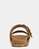 Azalea Wang Azalea Wang Pallas Western Flat Sandal in Tan, Women's at Urban Outfitters - 3