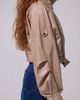 Azalea Wang Azalea Wang Papoose Butter Leather Moto Jacket in Beige, Women's at Urban Outfitters - 4