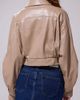 Azalea Wang Azalea Wang Papoose Butter Leather Moto Jacket in Beige, Women's at Urban Outfitters - 5
