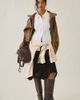 Azalea Wang Azalea Wang Papoose Faux Leather Moto Jacket in Brown, Women's at Urban Outfitters - 6