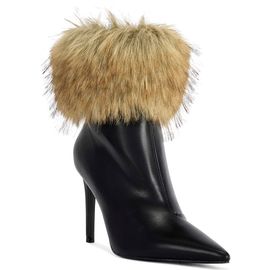 AZALEA WANG AZALEA WANG Prima Faux Fur Trim Bootie