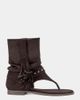 Azalea Wang Azalea Wang Rainer Gladiator Flat Sandal in Chocolate, Women's at Urban Outfitters - 1
