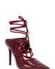 AZALEA WANG AZALEA WANG Ramona Croc Embossed Lace-Up Pump - 1