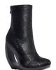 AZALEA WANG AZALEA WANG Rapture Faux Snakeskin Cutout Wedge Bootie - 1