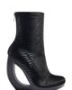 AZALEA WANG AZALEA WANG Rapture Faux Snakeskin Cutout Wedge Bootie - 2