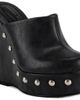AZALEA WANG AZALEA WANG Riala Faux Leather Studded Wedge Mule - 1
