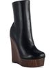 AZALEA WANG AZALEA WANG Road Faux Leather Platform Wedge Bootie - 1