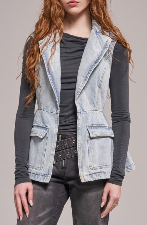AZALEA WANG AZALEA WANG Ryn Denim Peplum Vest 
