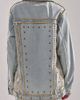 Azalea Wang Azalea Wang Sable Studded Denim Jacket in Denim, Women's at Urban Outfitters - 4