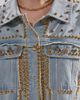 Azalea Wang Azalea Wang Sable Studded Denim Jacket in Denim, Women's at Urban Outfitters - 5