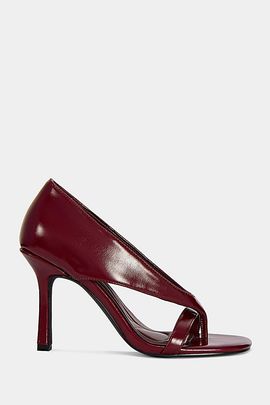 Azalea Wang Azalea Wang Secret Stiletto Shoe in Burgundy, Women's at Urban Outfitters