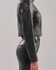 Azalea Wang Azalea Wang Silvina Butter Leather Moto Jacket in Black, Women's at Urban Outfitters - 4