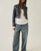 Azalea Wang Azalea Wang Silvis Crystal Embellished Faux Leather Moto Jacket in Black, Women's at Urban Outfitters - 4