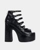 Azalea Wang Azalea Wang Smitten Strappy Platform Pump Shoe in Black, Women's at Urban Outfitters - 1