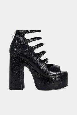 Azalea Wang Azalea Wang Smitten Strappy Platform Pump Shoe in Black, Women's at Urban Outfitters