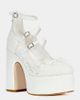Azalea Wang Azalea Wang Sprout Sheer Lace Platform Pump Shoe in White, Women's at Urban Outfitters - 2