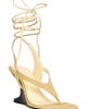 AZALEA WANG AZALEA WANG Tamsie Floating Heel Genuine Calf Hair Sandal - 1