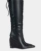 Azalea Wang Azalea Wang Thaumus Wedge Boot in Black, Women's at Urban Outfitters - 1