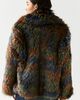 Azalea Wang Azalea Wang Thessa Multi-Color Faux Fur Jacket in Green, Women's at Urban Outfitters - 4
