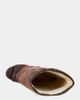 Azalea Wang Azalea Wang Tinseled Velvet Denim Wedge Bootie in Orange, Women's at Urban Outfitters - 5