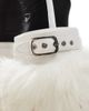 AZALEA WANG Azalea Wang Tommie fluffy knee boots in white - 3