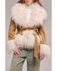 AZALEA WANG AZALEA WANG Tori Faux Fur Trim Trench Coat - 1