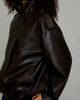 Azalea Wang Azalea Wang UO Exclusive Narelle Oversized Bomber Jacket in Brown, Women's at Urban Outfitters - 3
