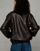 Azalea Wang Azalea Wang UO Exclusive Narelle Oversized Bomber Jacket in Brown, Women's at Urban Outfitters - 4