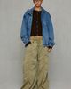 Azalea Wang Azalea Wang UO Exclusive Narelle Oversized Denim Bomber Jacket in Indigo, Women's at Urban Outfitters - 3